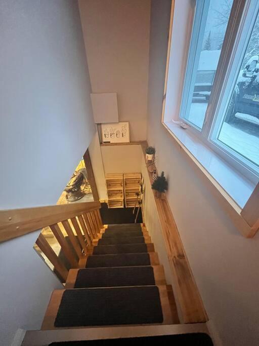 Appartement Mont Edouard, Hebergement Paisible A La Montagne LʼAnse-Saint-Jean Esterno foto