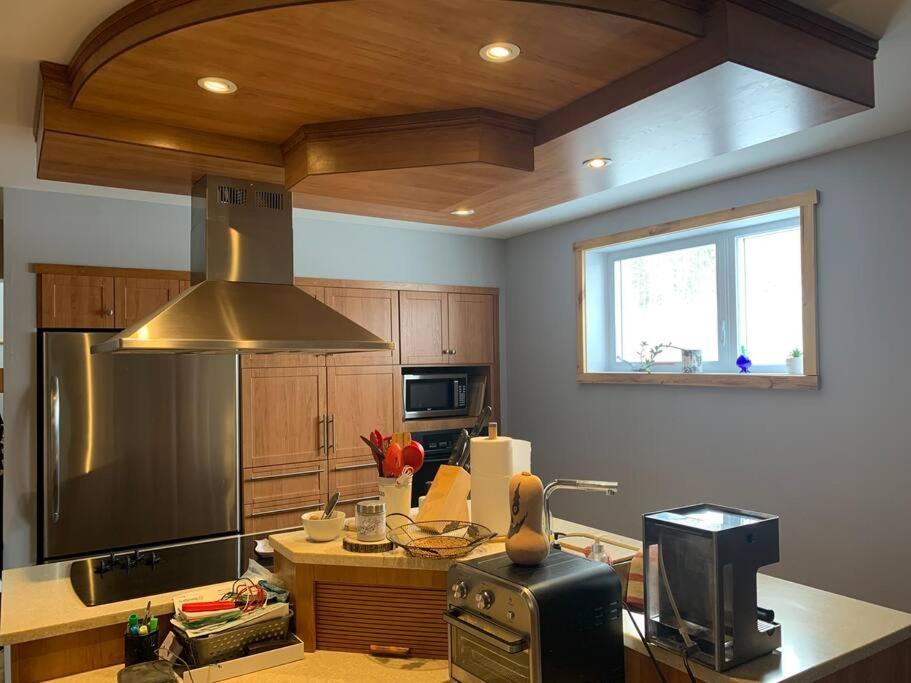 Appartement Mont Edouard, Hebergement Paisible A La Montagne LʼAnse-Saint-Jean Esterno foto