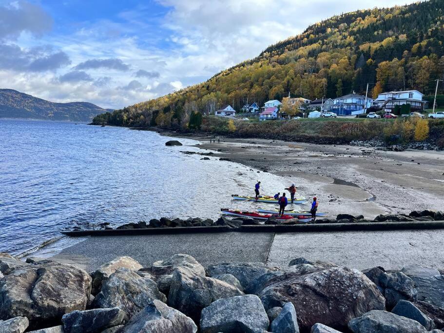 Appartement Mont Edouard, Hebergement Paisible A La Montagne LʼAnse-Saint-Jean Esterno foto