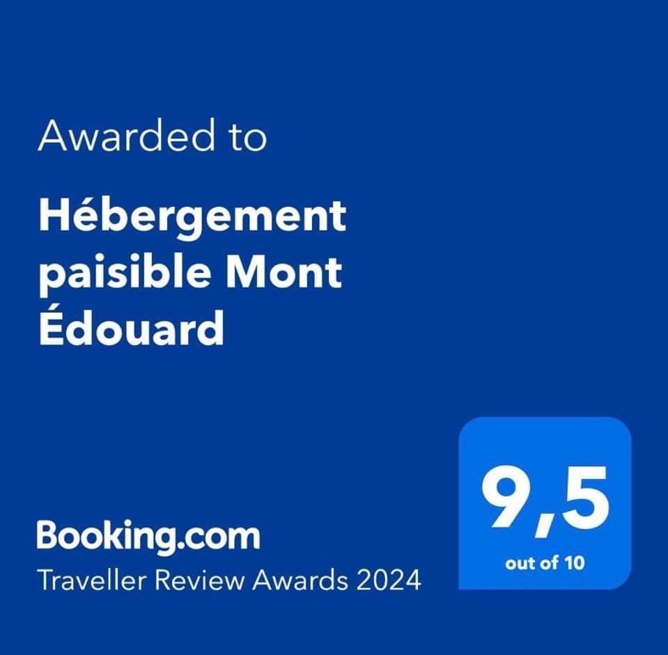 Appartement Mont Edouard, Hebergement Paisible A La Montagne LʼAnse-Saint-Jean Esterno foto